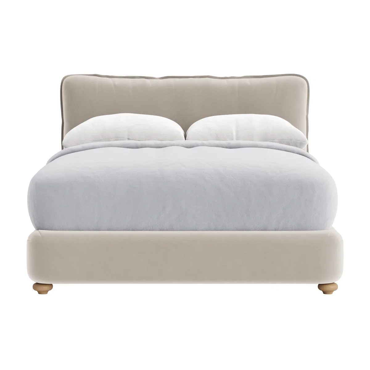 Pillow Talker Bed, King (Warm Dough Clever Velvet) – image 1
