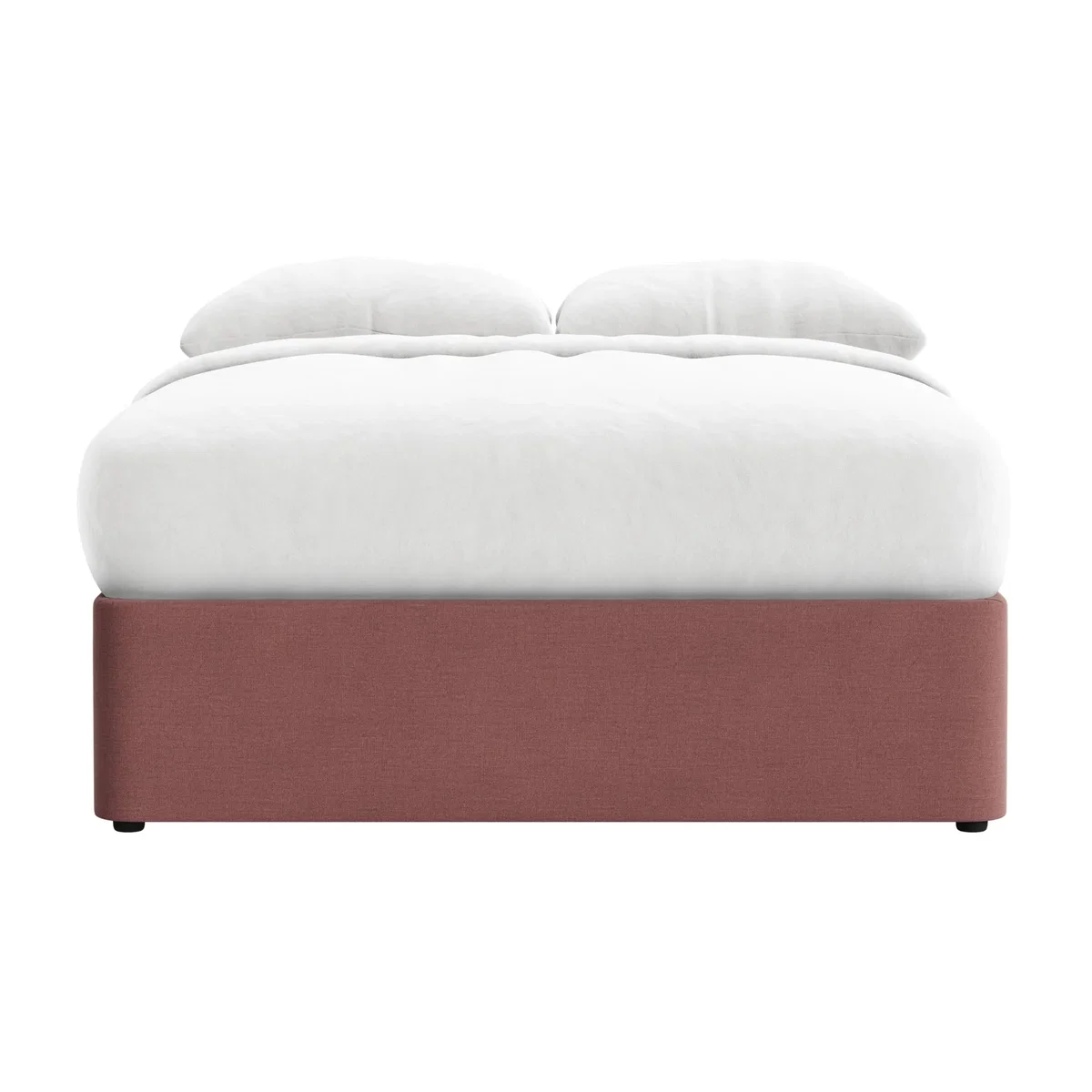 Side Stash 1.5 Drawer Bed, King (Preserved Plums Clever Linen) – image 1