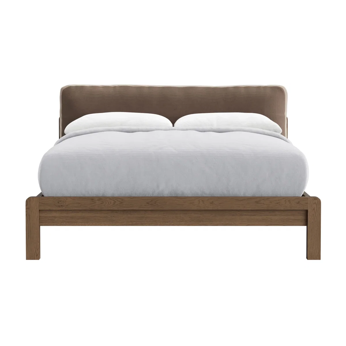 Slumberbatch Bed, King (Tea Bag Clever Velvet, Dark Oak) – image 1
