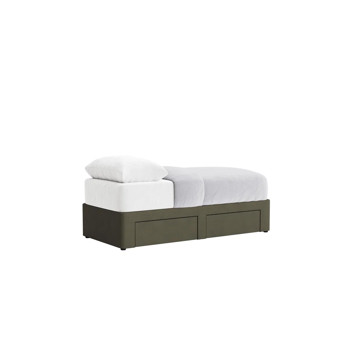 Side Stash 2 Drawer Bed, Single (Woody Walk Clever Cotton) – image 3