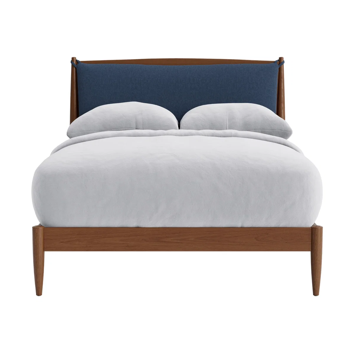 Bagel Bed, Double (Cookbook Blue Clever Linen, Warm Ash) – image 1