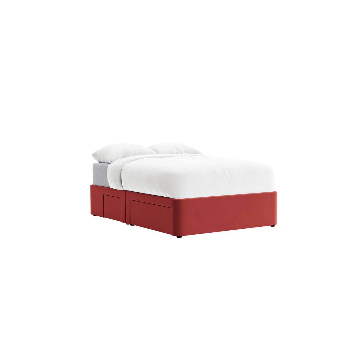 Side Stash 1.5 Drawer Bed Double in Rocking Horse Clever Velvet – image 2