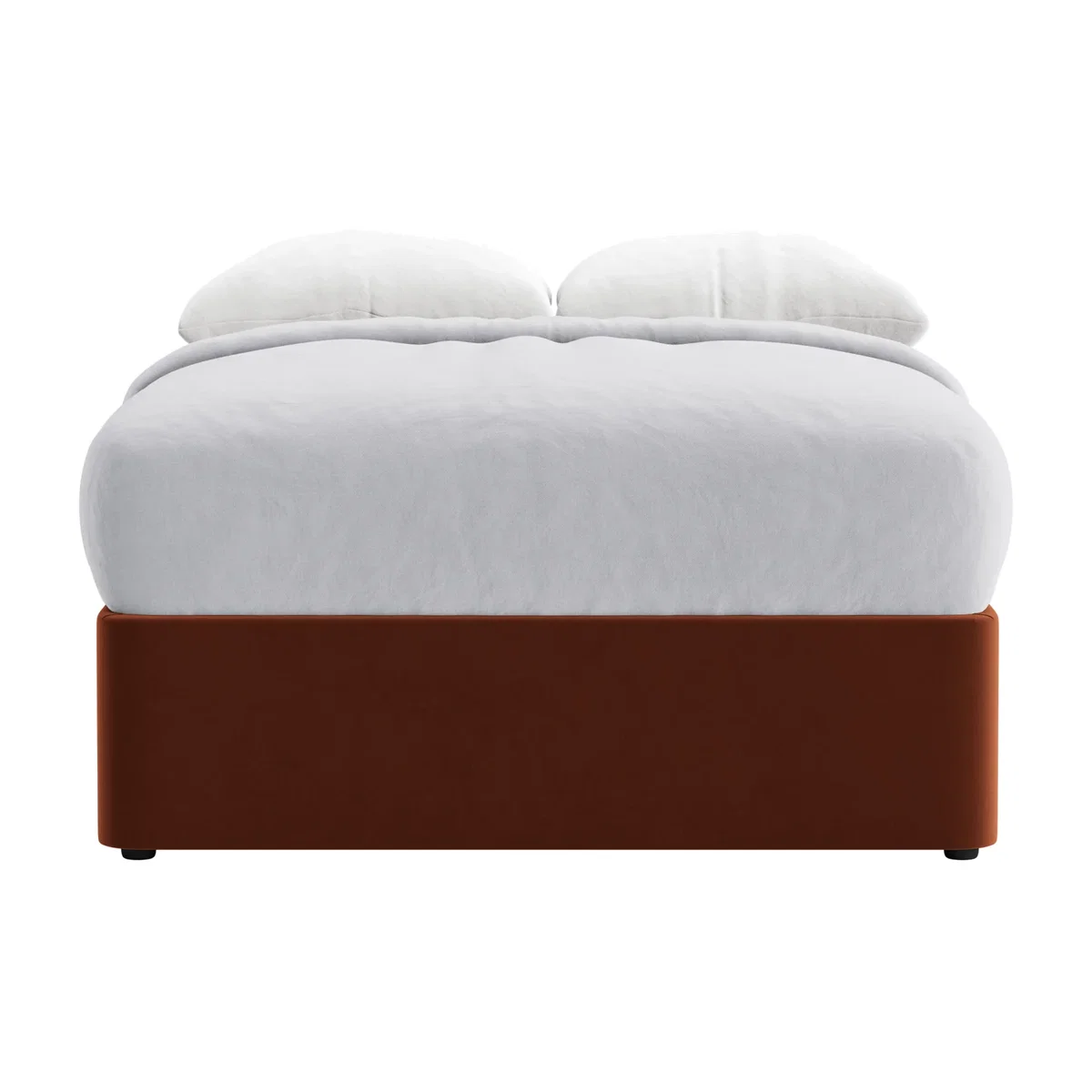 Side Stash 2 Drawer Bed, Double (Sticky Toffee Clever Velvet) – image 1
