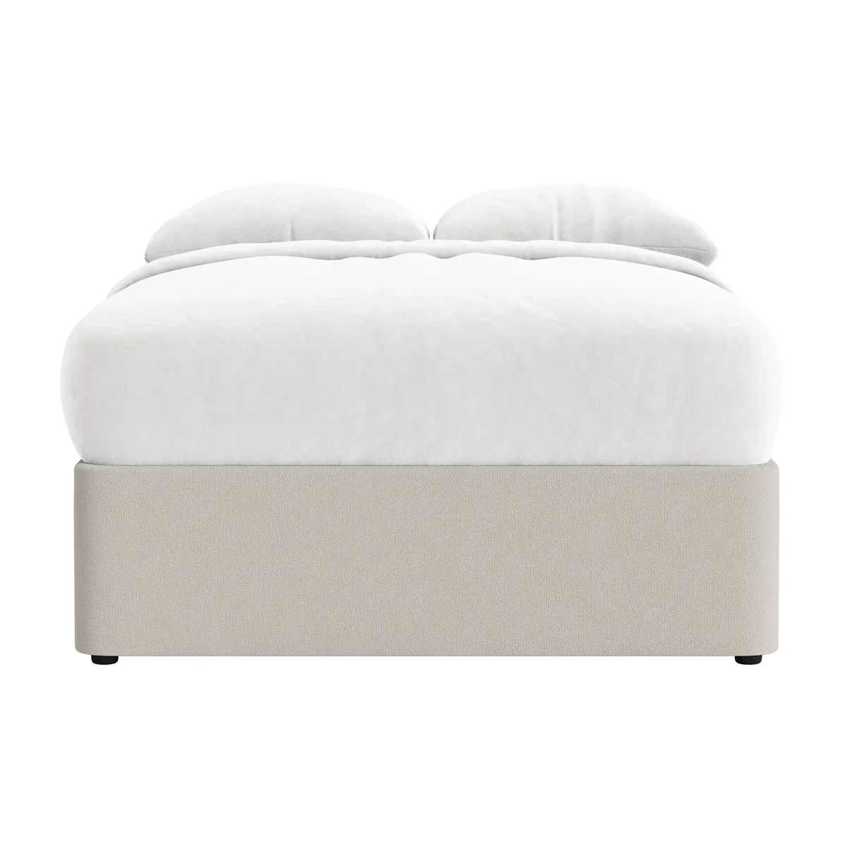 Side Stash 1.5 Drawer Bed, Double (Lost Feather Clever Slubby Cotton) – image 1