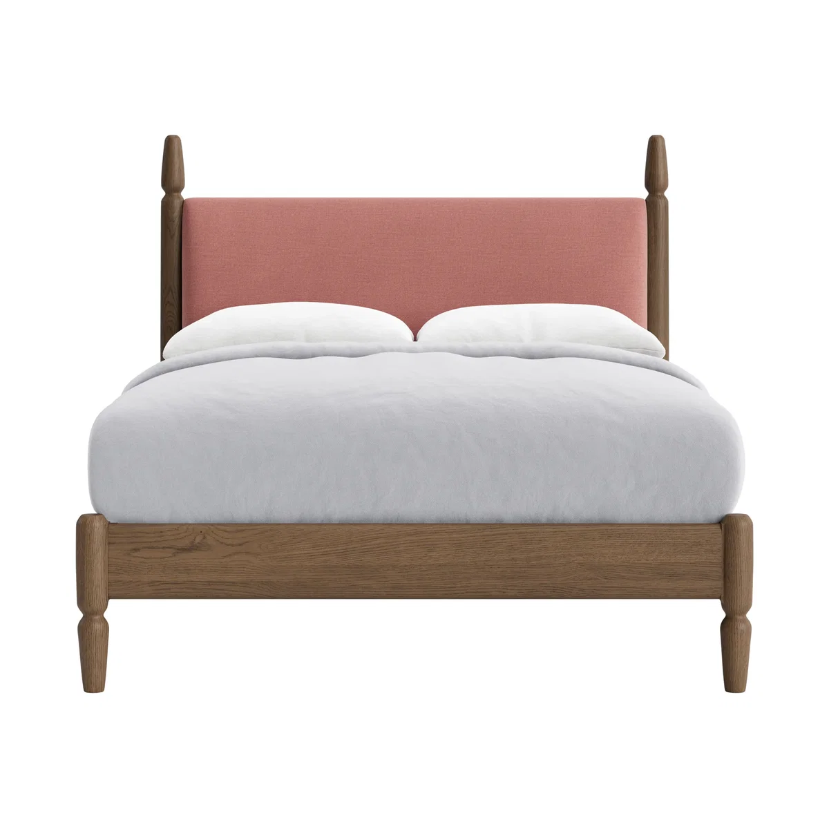 Pippi Bed, Double (Pudding Pink Clever Linen) – image 1