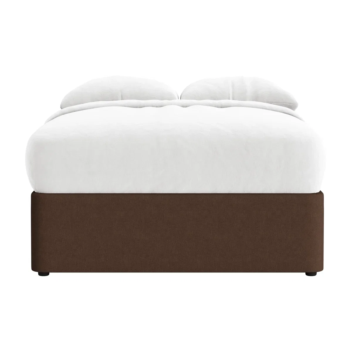 Side Stash 1.5 Drawer Bed, Double (Brown Sauce Clever Linen) – image 1