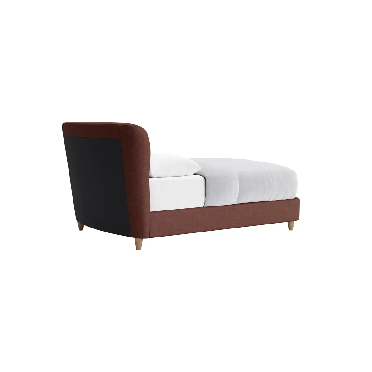 Double Smoke Bed in Mulberry Wine Clever Linen – image 3