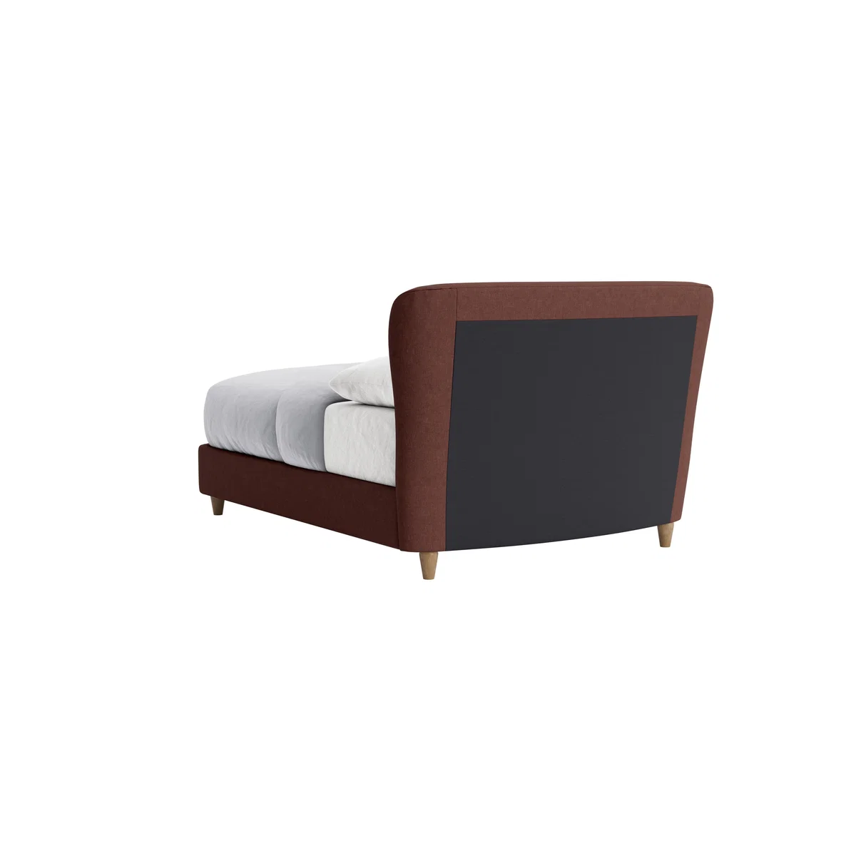 Double Smoke Bed in Mulberry Wine Clever Linen – image 5