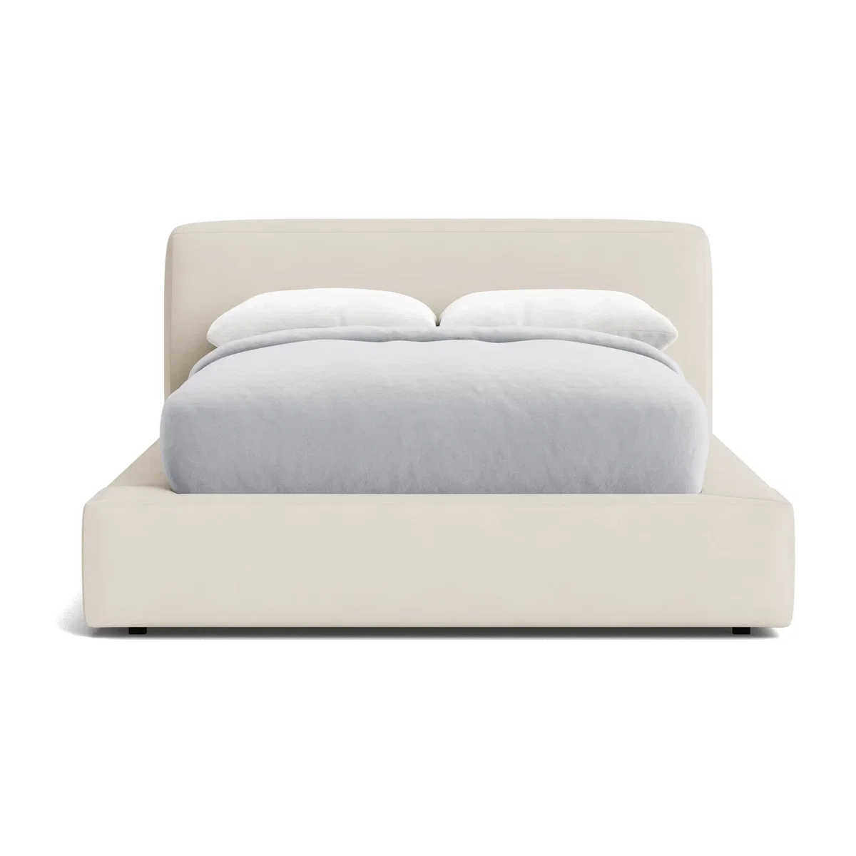 The Bedfather Bed, Double (Wooden Spoon Clever Slubby Linen) – image 1