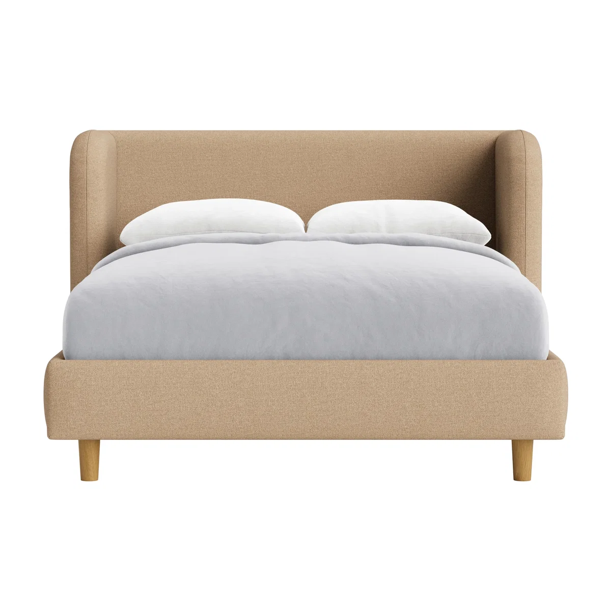 Snoozeliner Bed, Double (Dipped Biscuit Clever Slubby Linen) – image 1