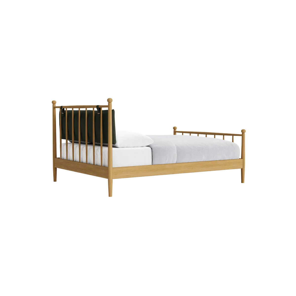 Poppins Bed, King (Woody Walk Clever Cotton, Light Oak) – image 3
