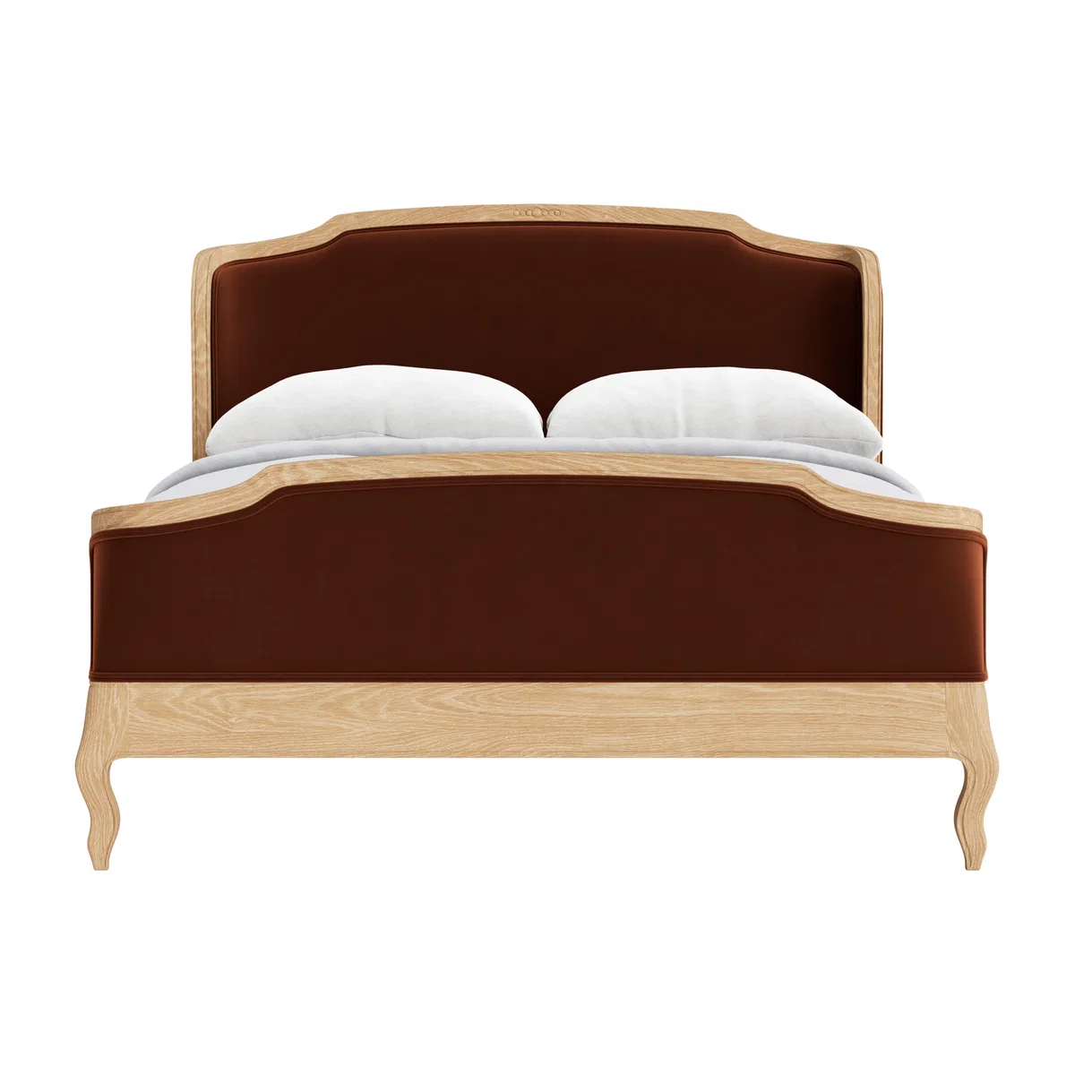 Joelle Bed, King (Sticky Toffee Clever Velvet) – image 1