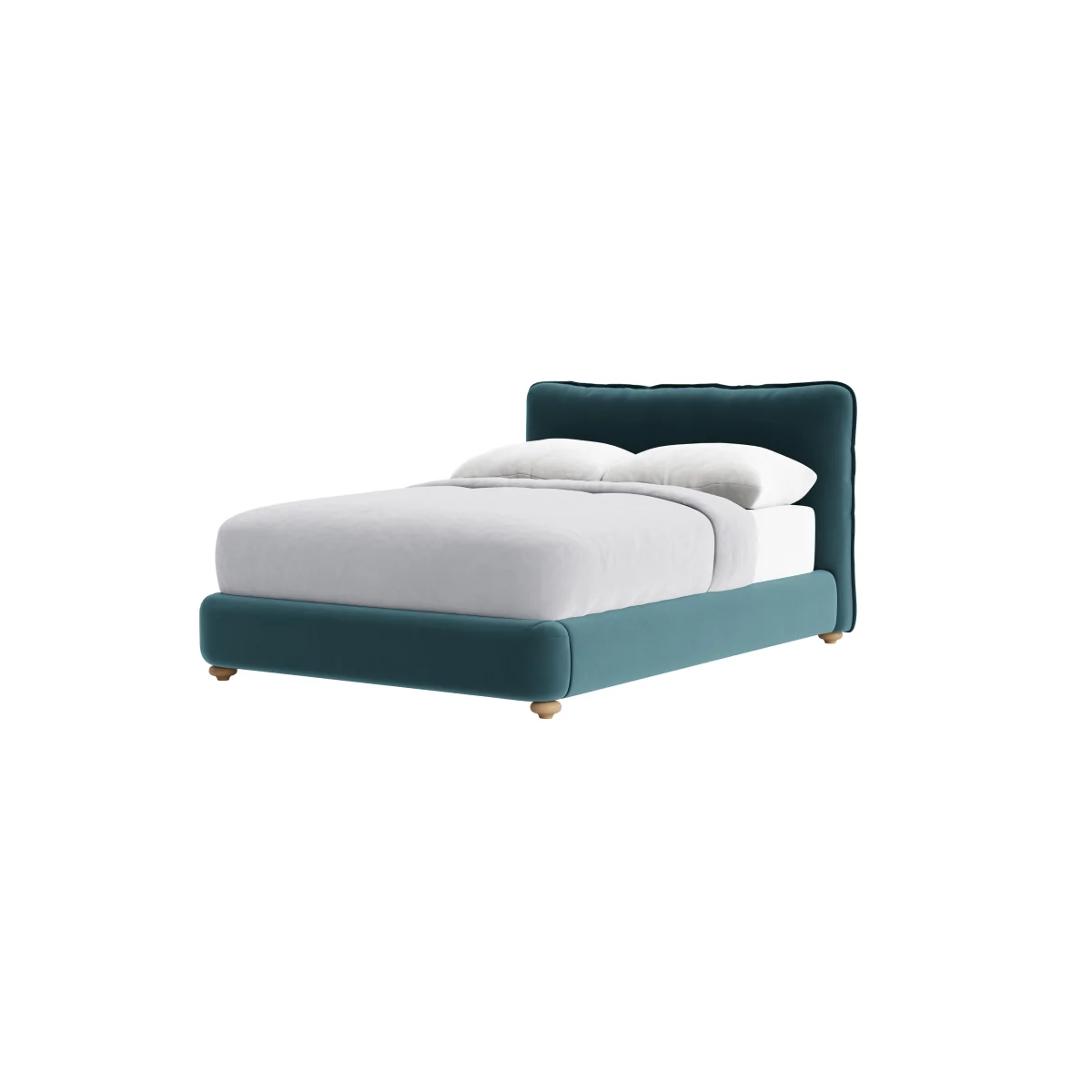 Pillow Talker Bed, King (Sopping Seagrass Clever Velvet) – image 6