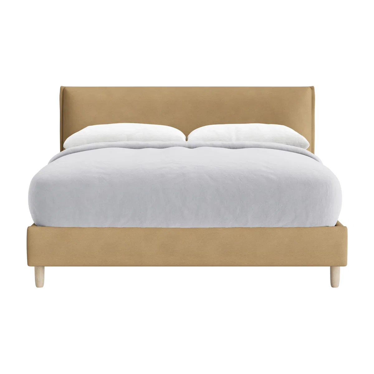 Archy Bed, King (French Mustard Clever Cotton) – image 1