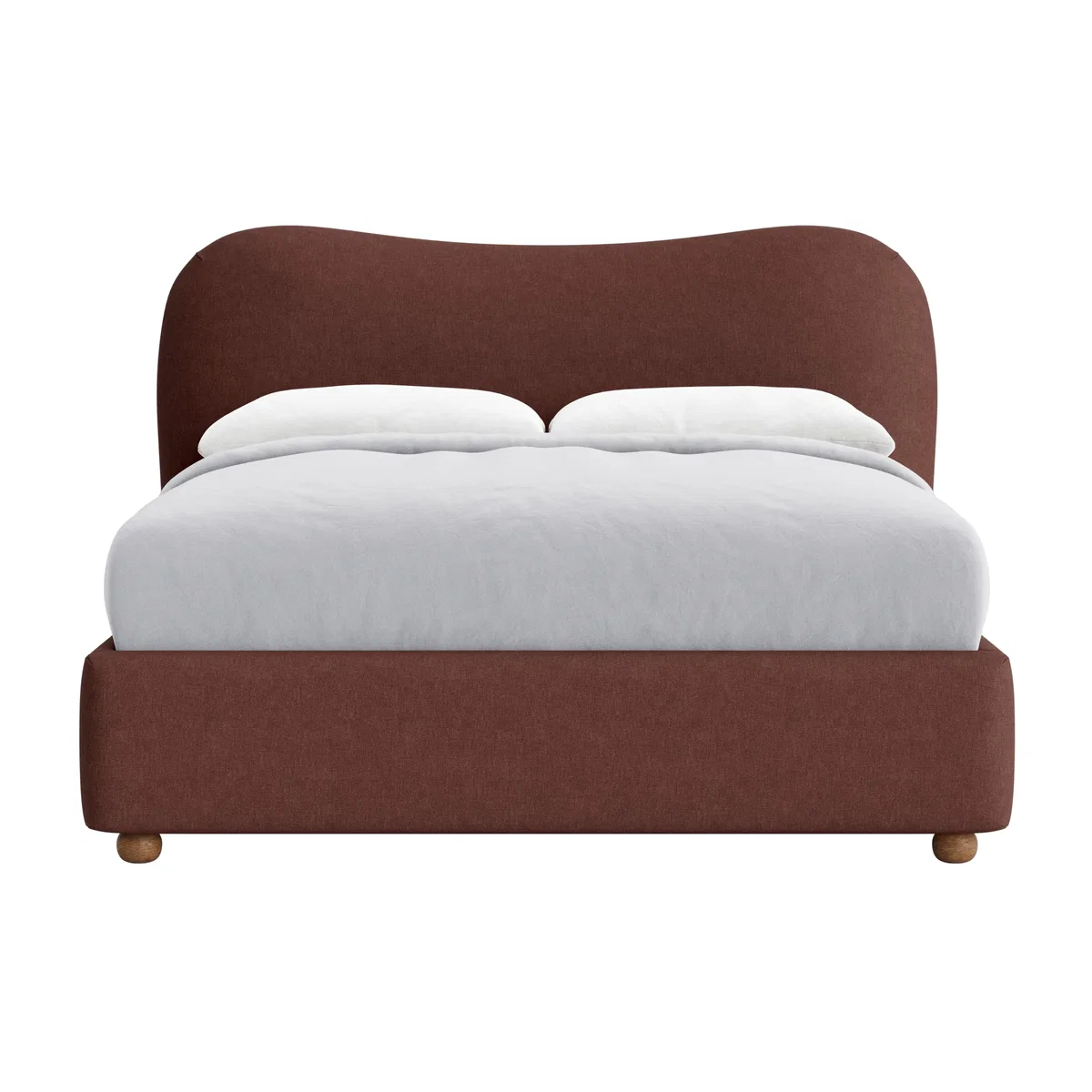 Monroe Bed, King (Mulberry Wine Clever Linen) – image 1