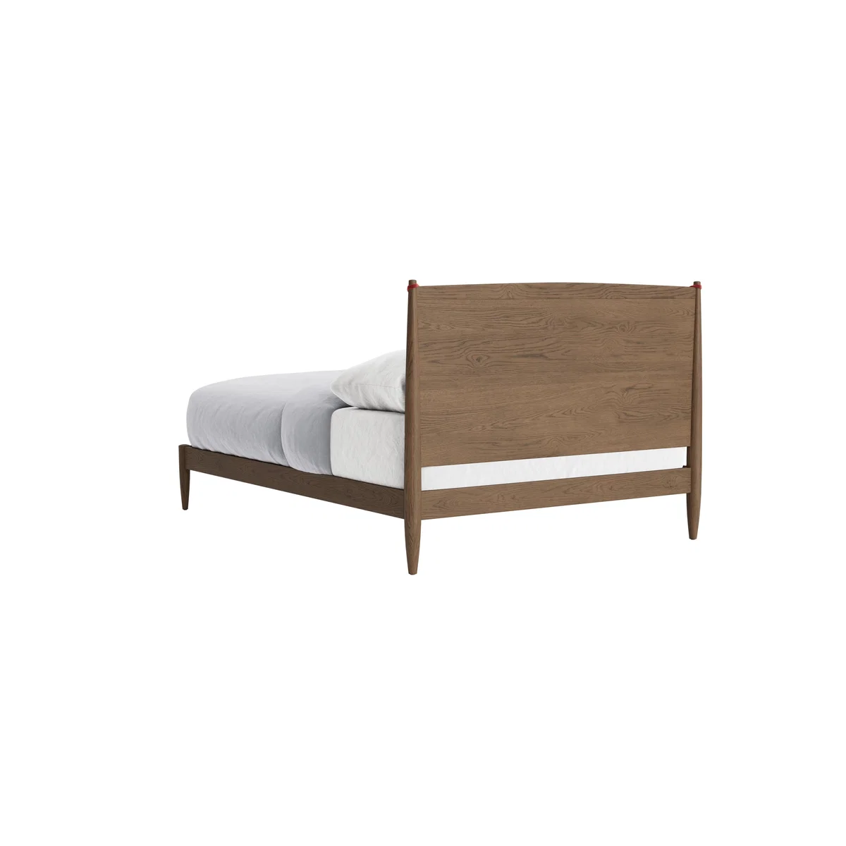 Bagel Bed in Dark Oak Kingsize in Rocking Horse Clever Velvet – image 5