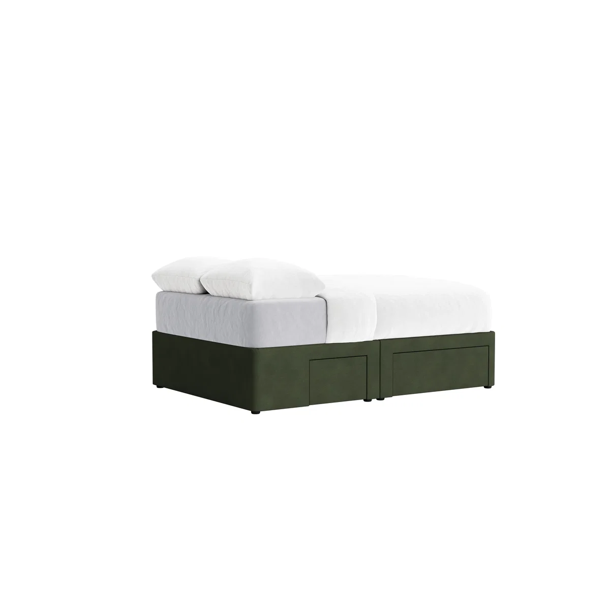 Side Stash 1.5 Drawer Bed, Double (Woody Walk Clever Cotton) – image 3