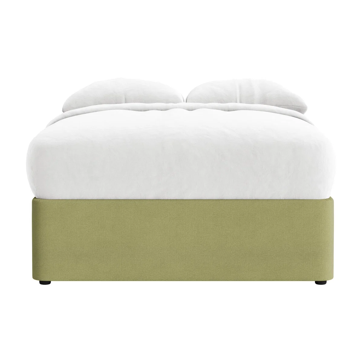 Side Stash 1.5 Drawer Bed Double in Parched Lawn Clever Twill – image 1
