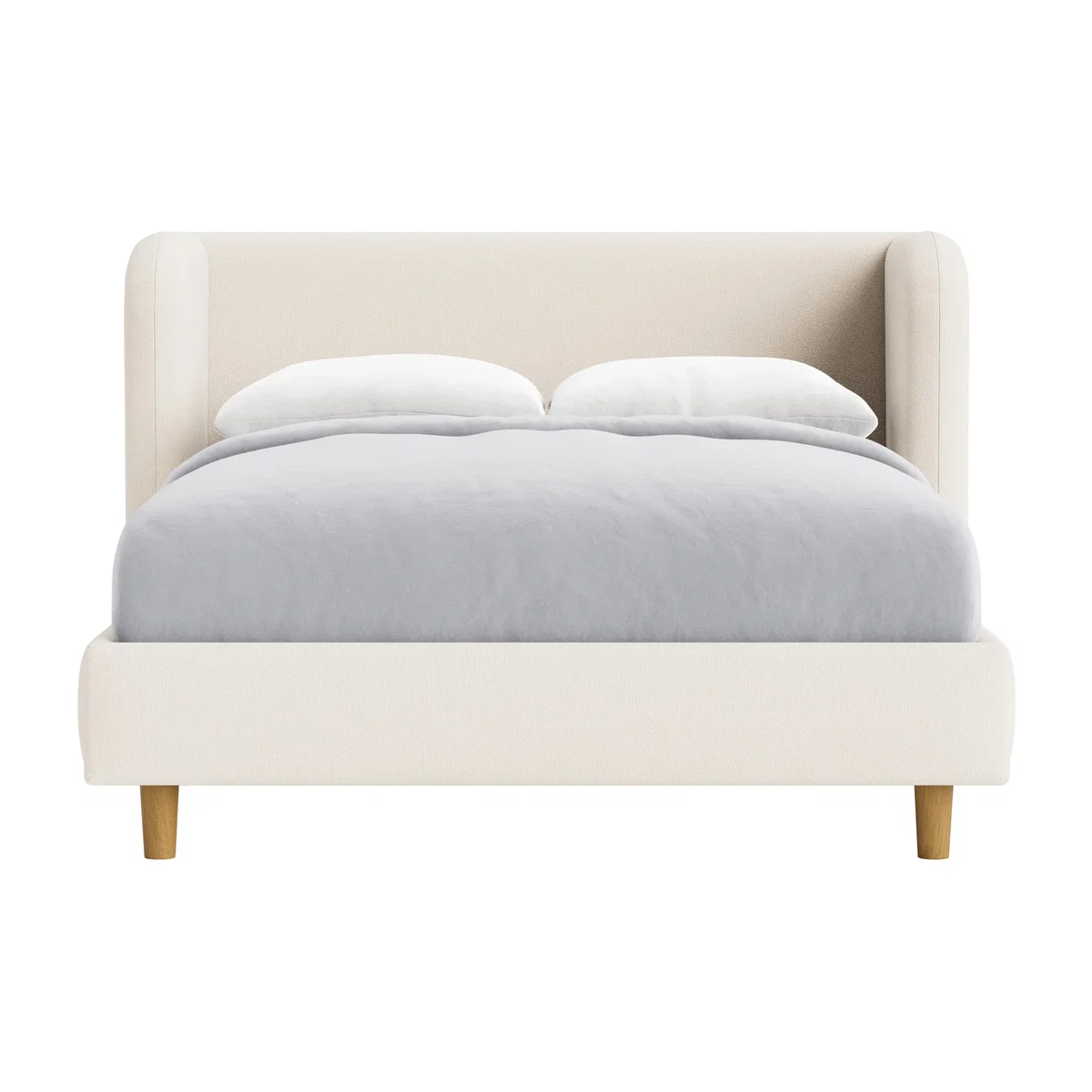 Snoozeliner Bed, Double (Frothy Milk Clever Slubby Cotton) – image 1