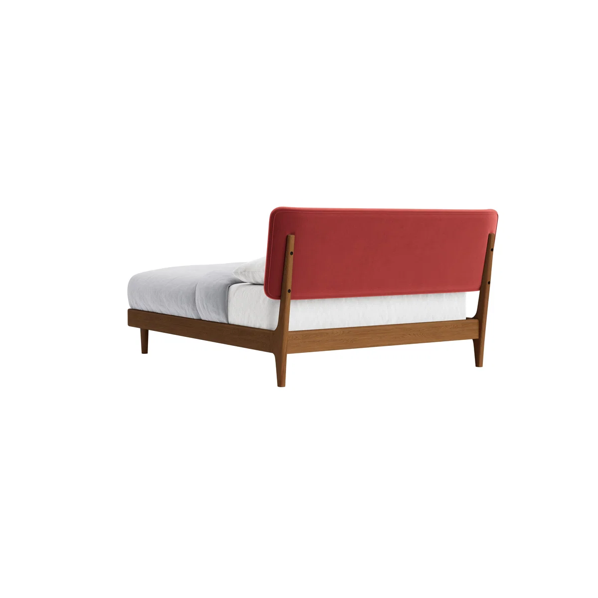 Kingsize Dr Slow Bed in Warm Ash in Rocking Horse Clever Velvet – image 5