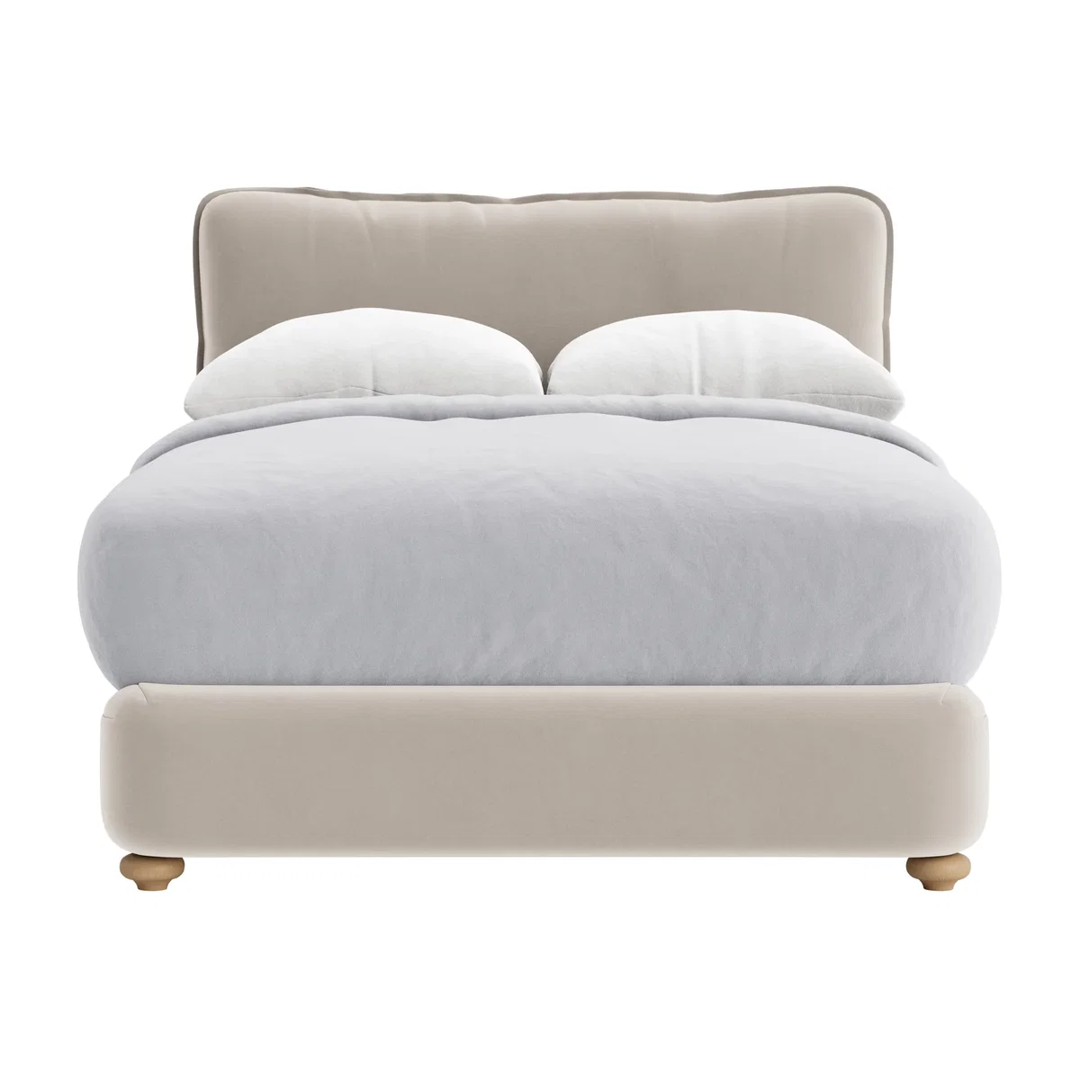Pillow Talker Bed, Double (Warm Dough Clever Velvet) – image 1