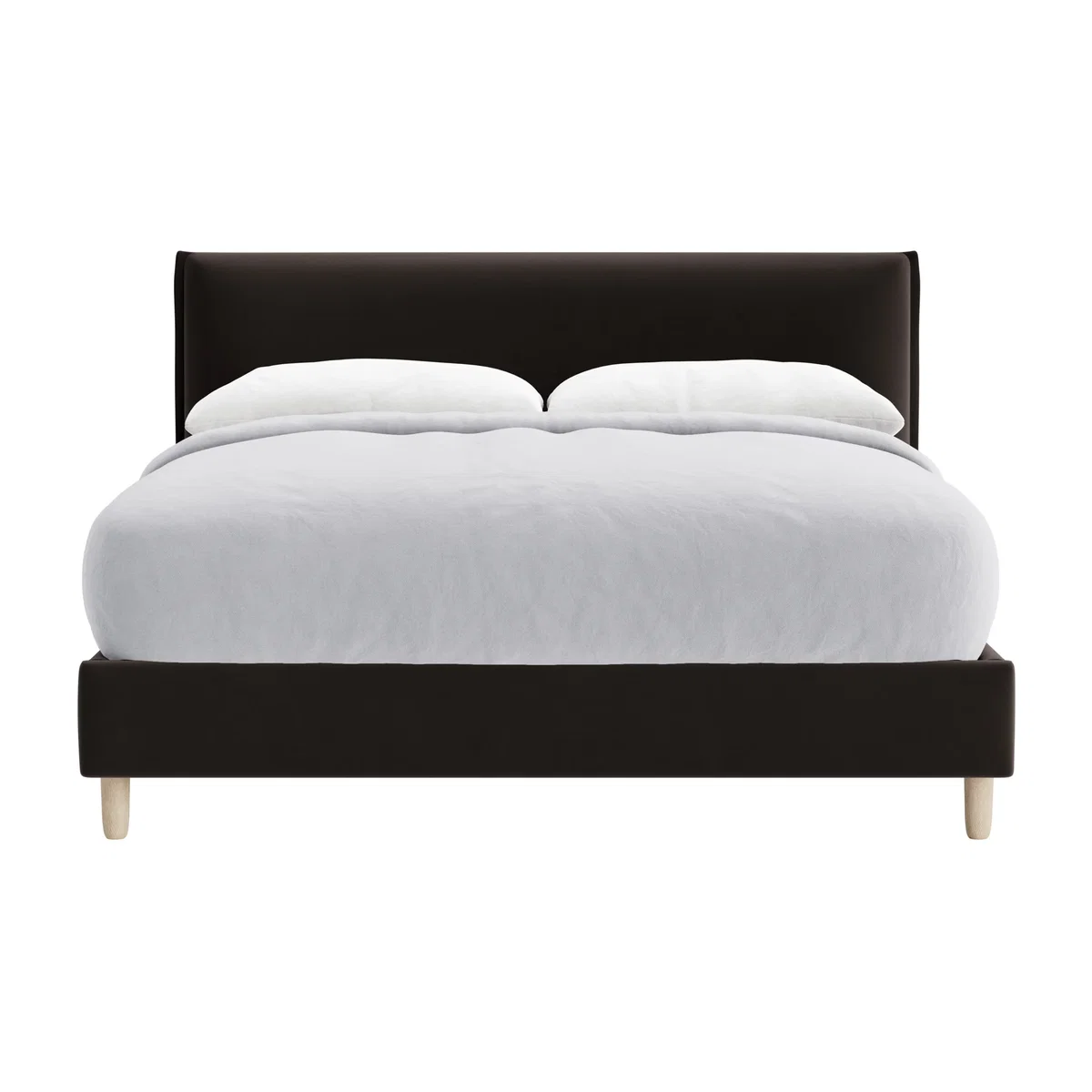 Archy Bed, King (Coal Scuttle Clever Velvet) – image 1