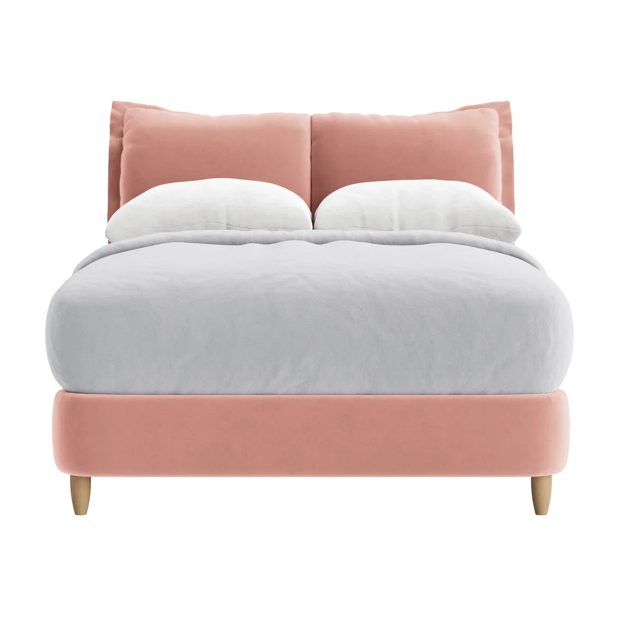 Beddy-Byes Bed, Double (Flushed Cheek Clever Velvet) – image 1