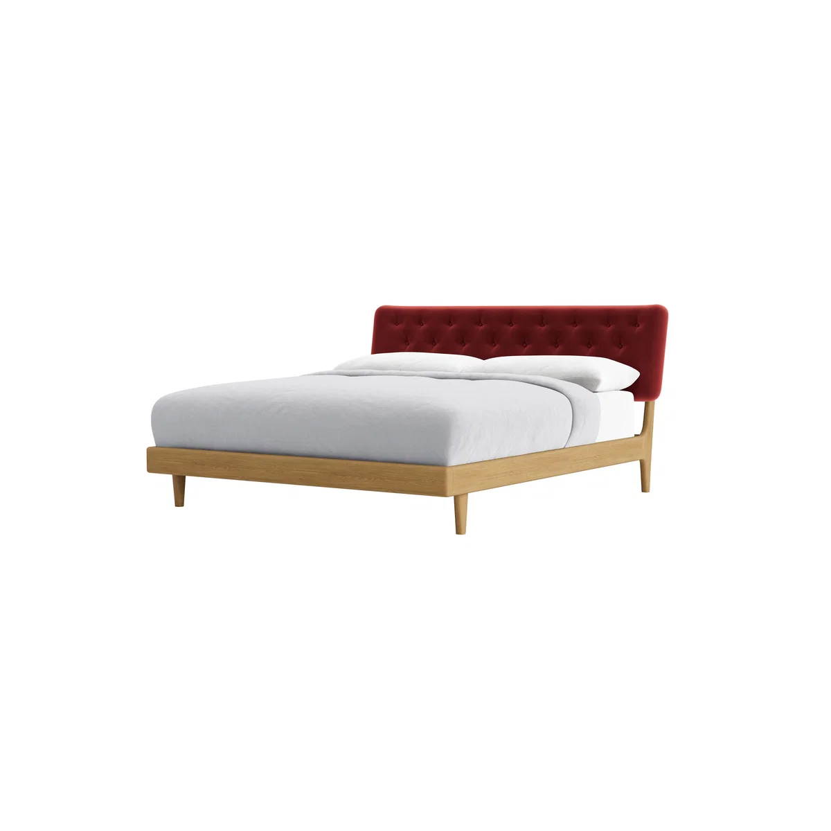 Superking Dr Slow Bed in Light Oak in Rocking Horse Clever Velvet – image 6