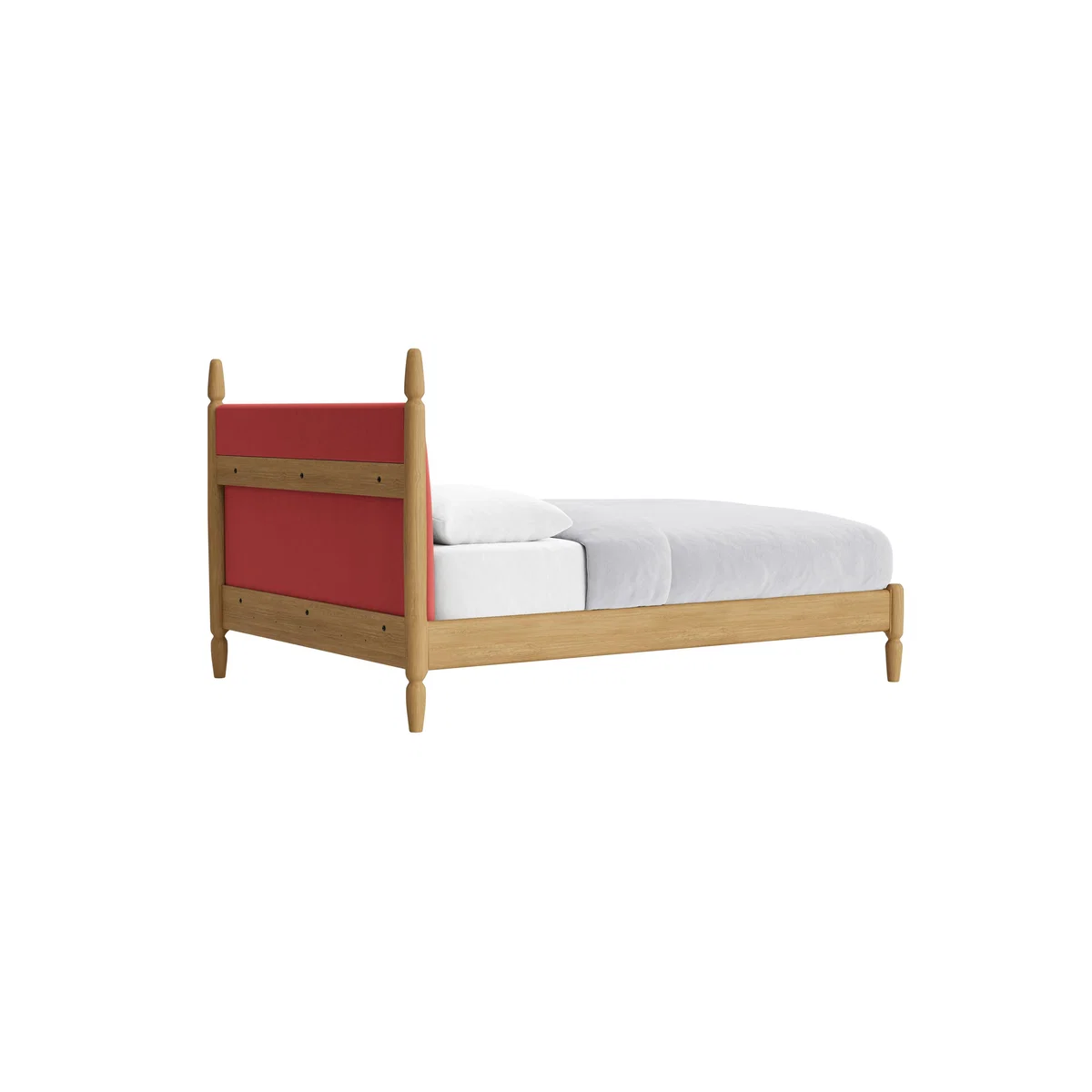 Kingsize Pippi Bed in Light Oak in Rocking Horse Clever Velvet – image 3