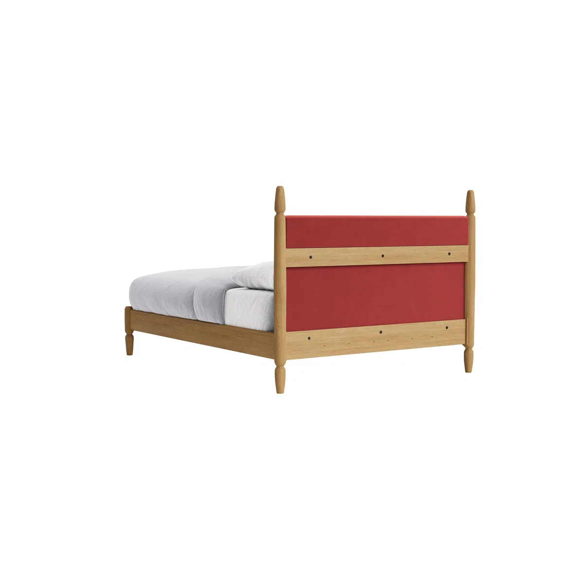 Kingsize Pippi Bed in Light Oak in Rocking Horse Clever Velvet – image 5