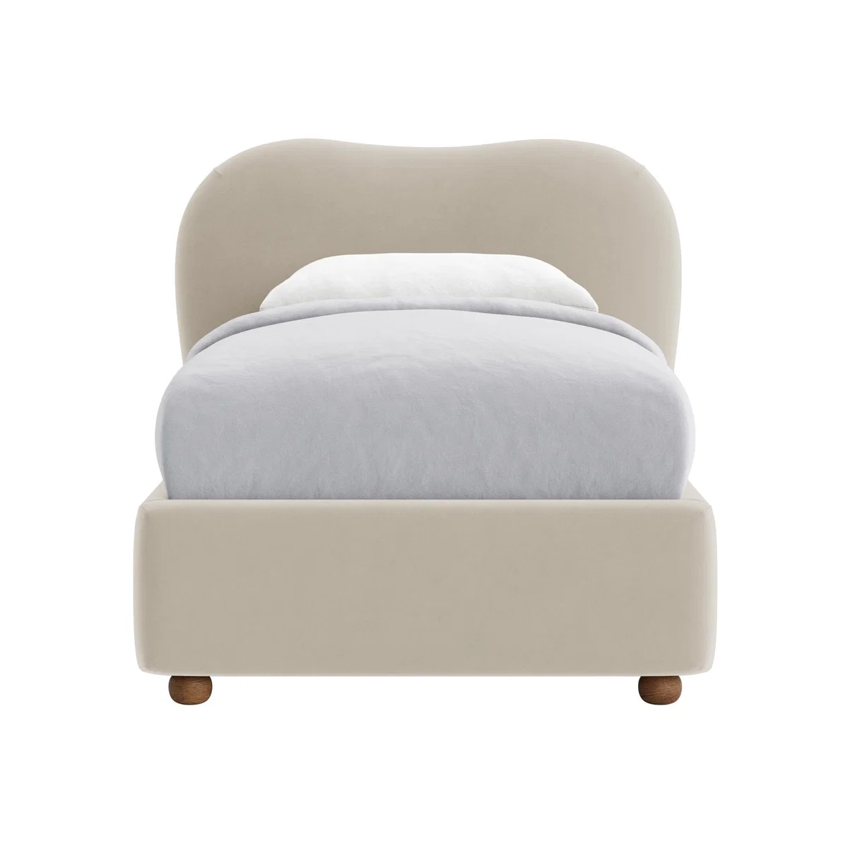 Single Monroe Bed in Blotting Paper Clever Velvet – image 1