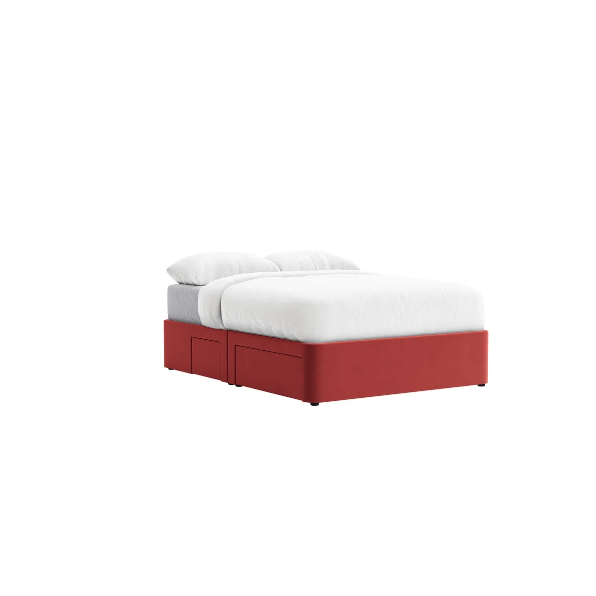 Side Stash 1.5 Drawer Bed Kingsize in Rocking Horse Clever Velvet – image 2