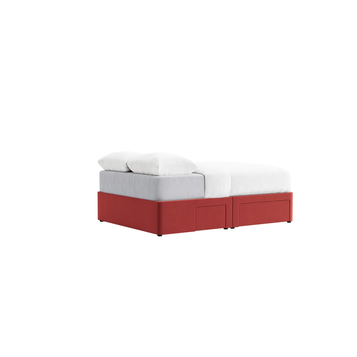 Side Stash 1.5 Drawer Bed Kingsize in Rocking Horse Clever Velvet – image 3