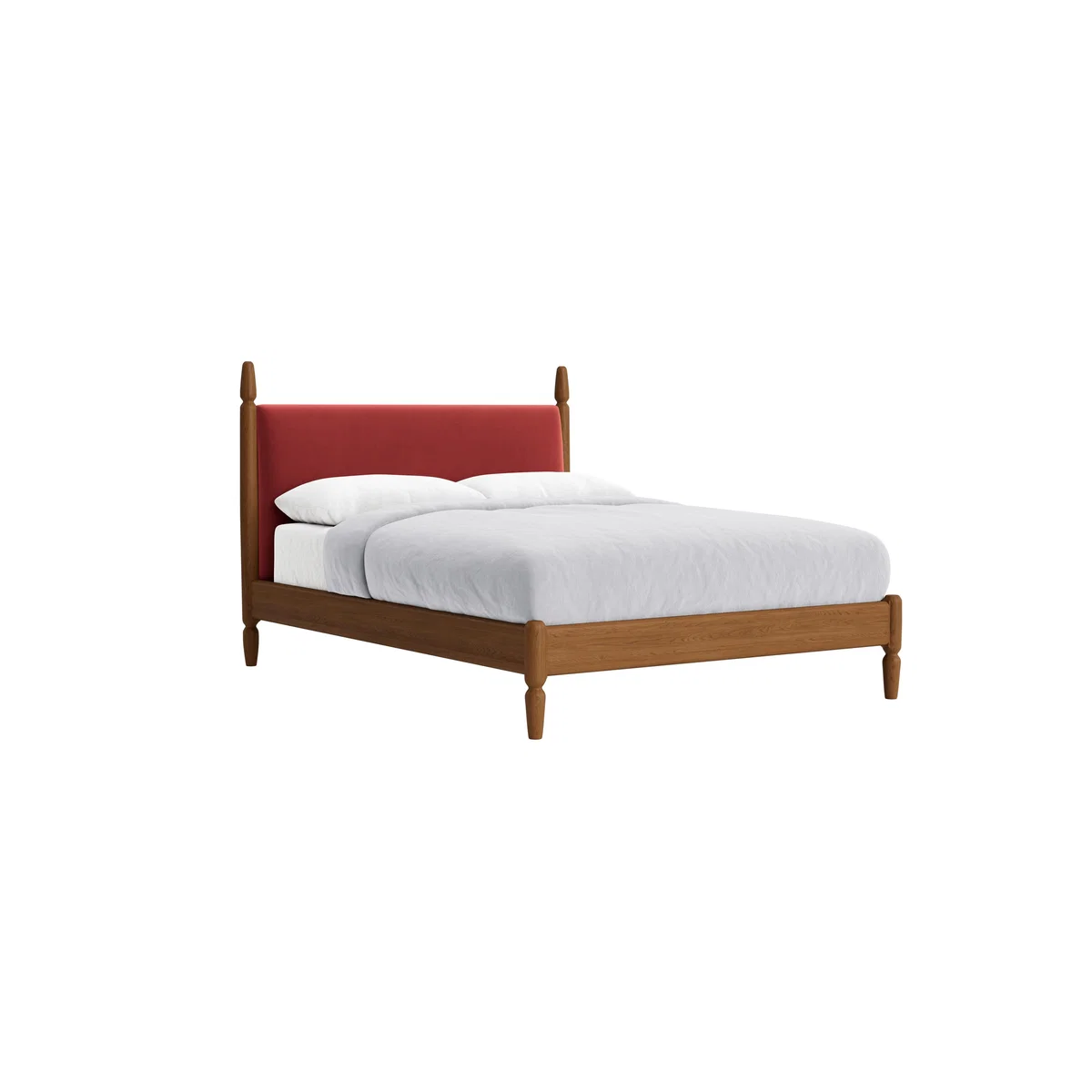 Kingsize Pippi Bed in Warm Ash in Rocking Horse Clever Velvet – image 2