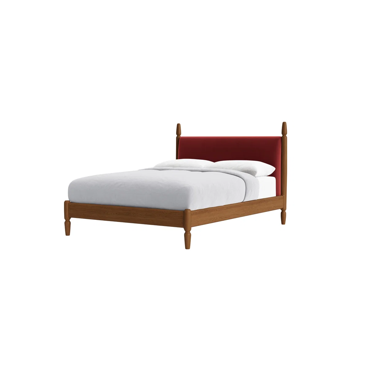 Kingsize Pippi Bed in Warm Ash in Rocking Horse Clever Velvet – image 6