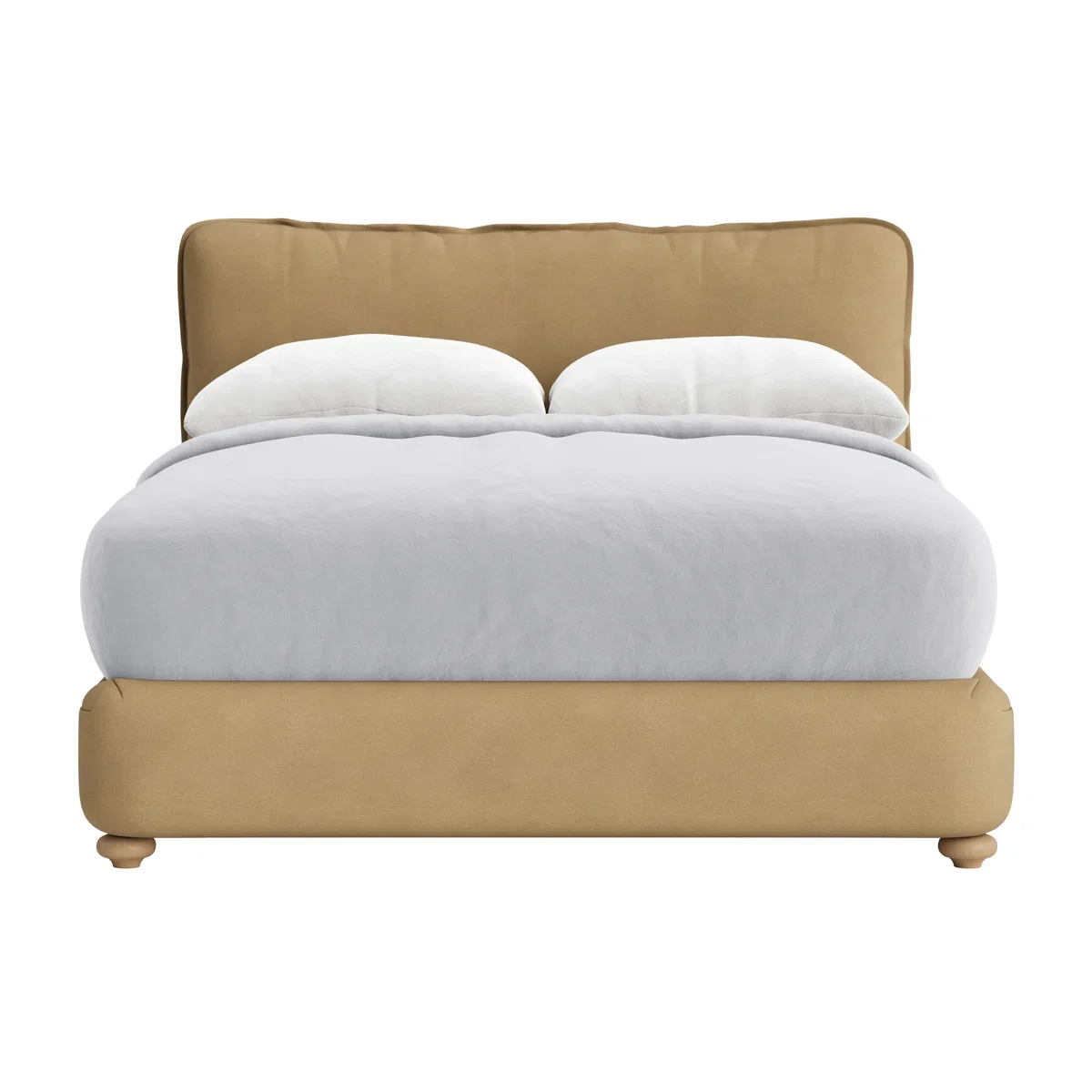 Pillow Talker Bed, King (French Mustard Clever Cotton) – image 1