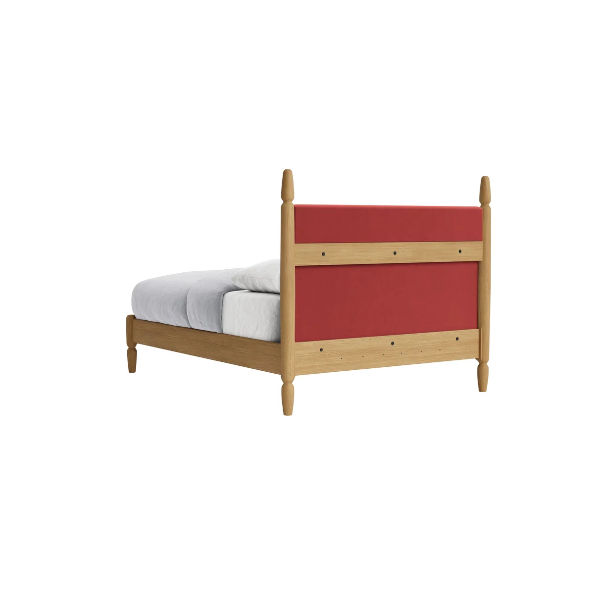 Double Pippi Bed in Light Oak in Rocking Horse Clever Velvet – image 5