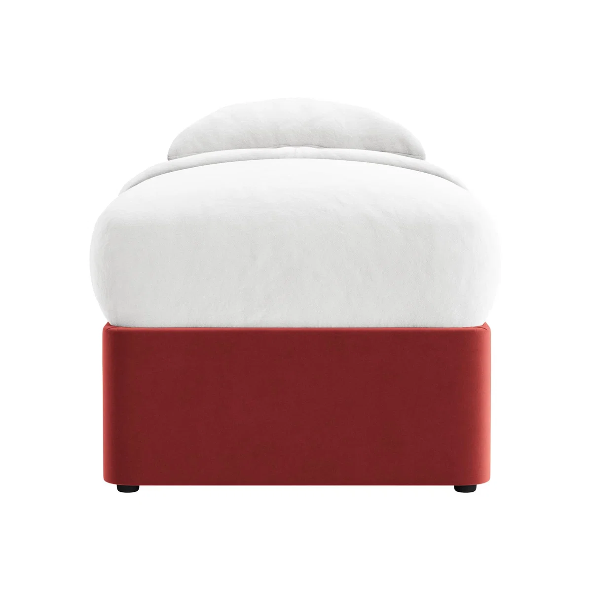 Side Stash 1.5 Drawer Bed Single with Right Hand Drawers in Rocking Horse Clever Velvet – image 1