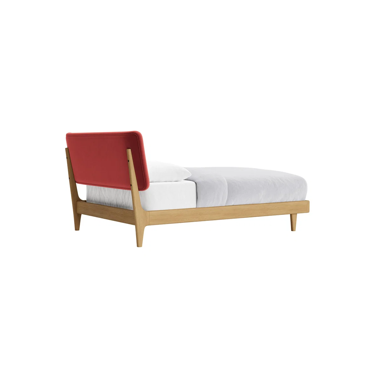 Double Dr Slow Bed in Light Oak in Rocking Horse Clever Velvet – image 3