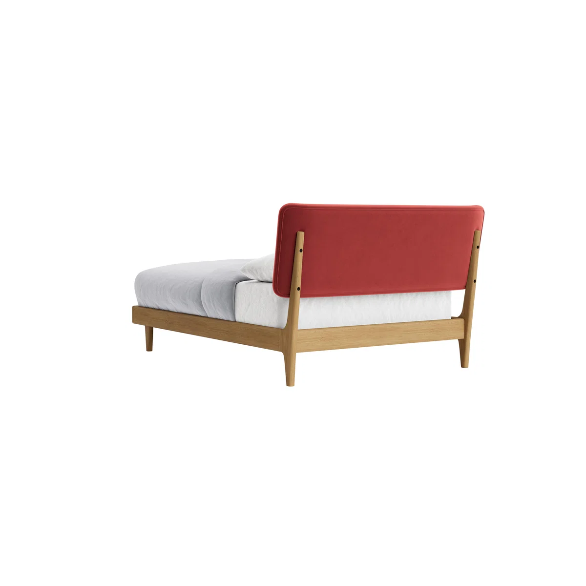 Double Dr Slow Bed in Light Oak in Rocking Horse Clever Velvet – image 5