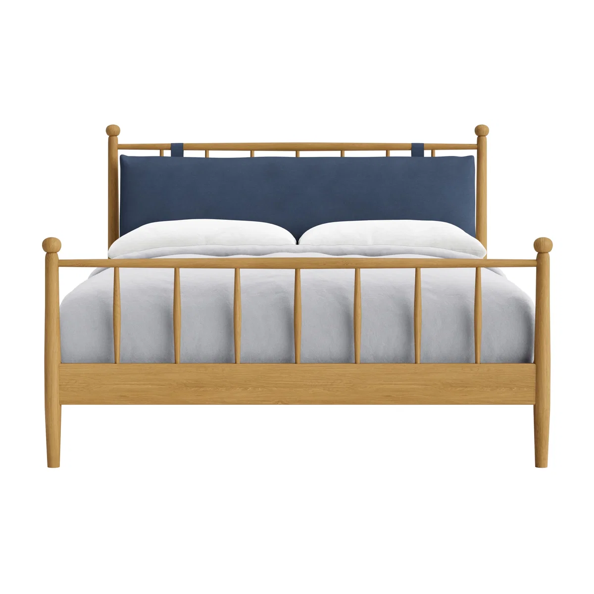 Poppins Bed, King (Sloe Berry Bush Clever Cotton, Light Oak) – image 1