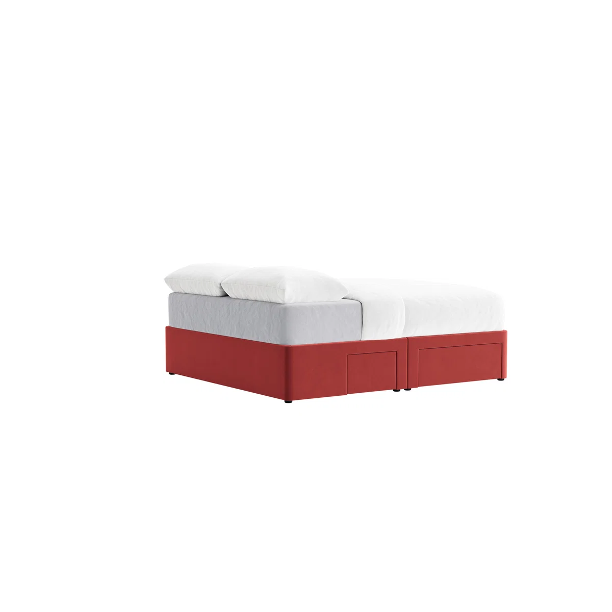 Side Stash 1.5 Drawer Bed Superking in Rocking Horse Clever Velvet – image 3
