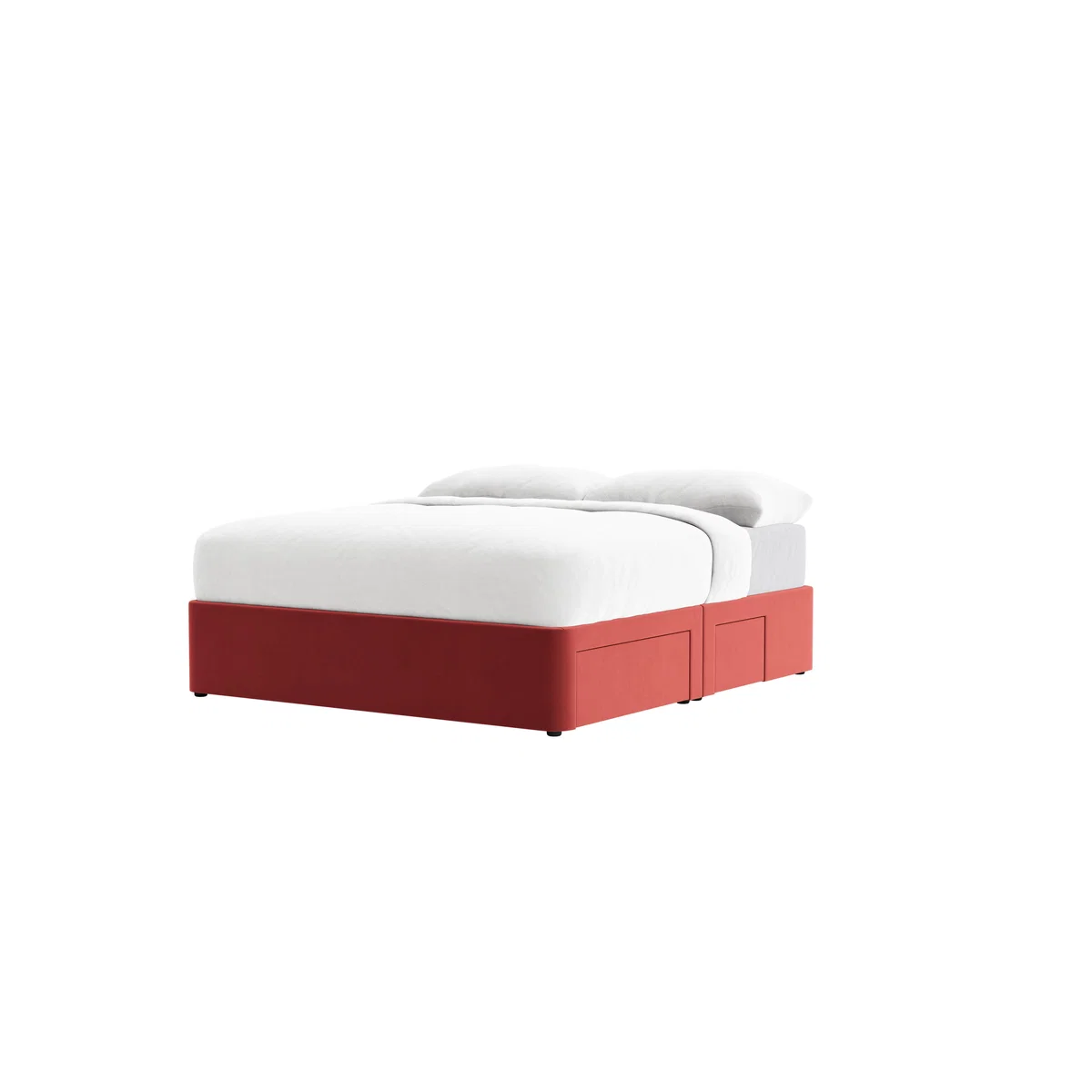 Side Stash 1.5 Drawer Bed Superking in Rocking Horse Clever Velvet – image 6