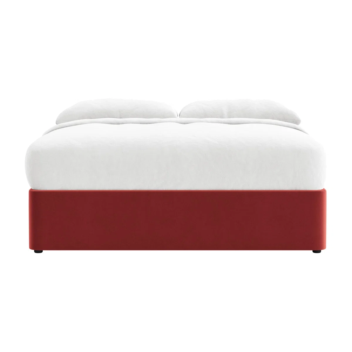 Side Stash 1.5 Drawer Bed Superking in Rocking Horse Clever Velvet – image 1