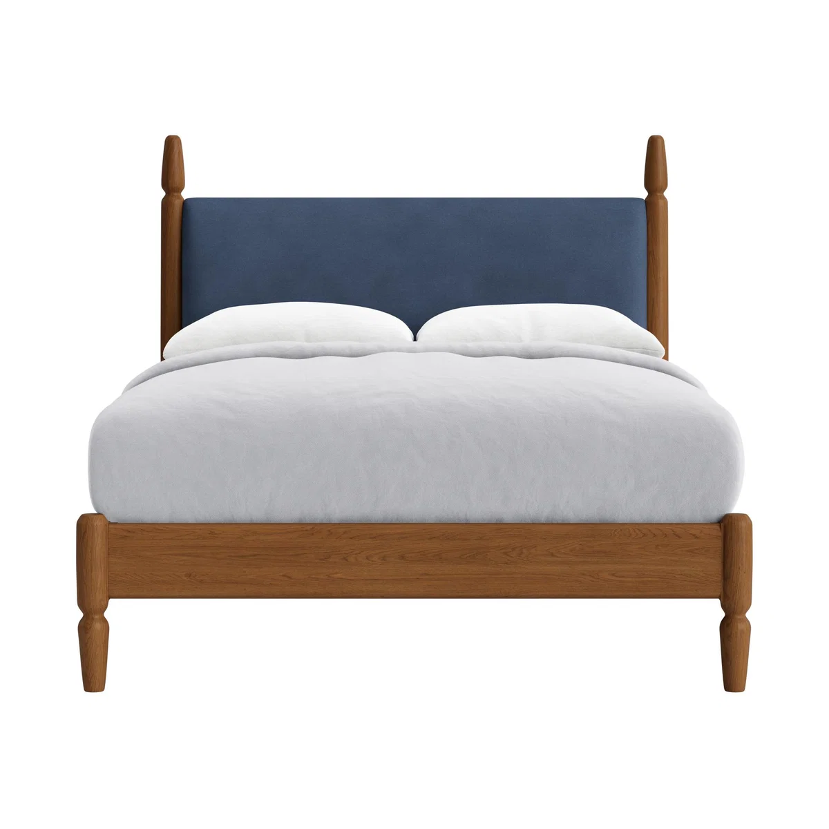 Double Pippi Bed in Warm Ash in Sloe Berry Bush Clever Cotton – image 1