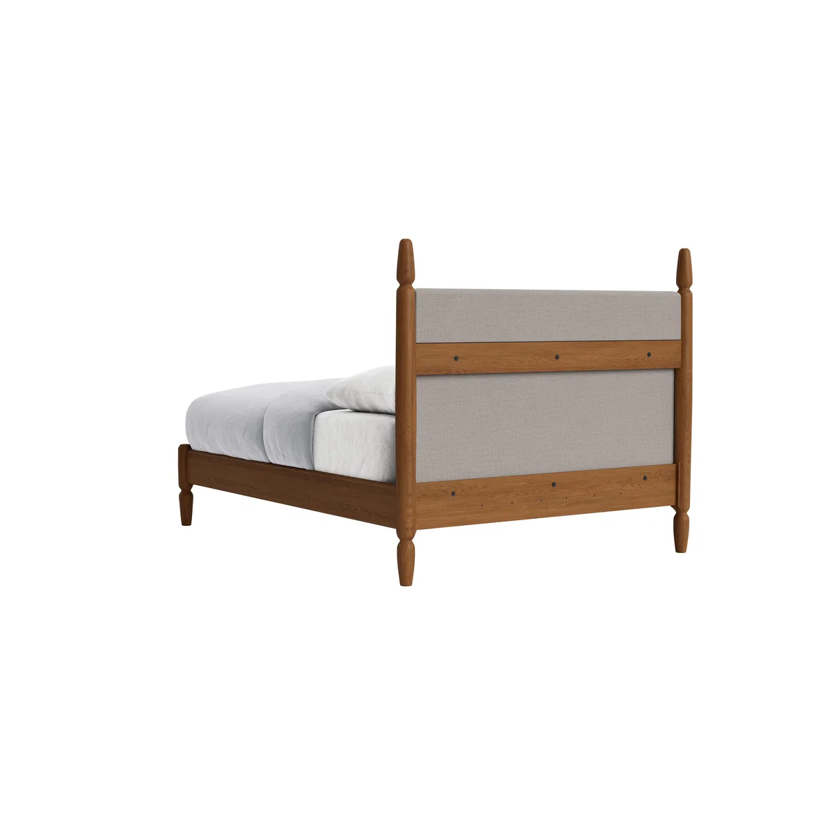 Double Pippi Bed in Warm Ash in Grandpa's Trousers Clever Woolly Fabric – image 5