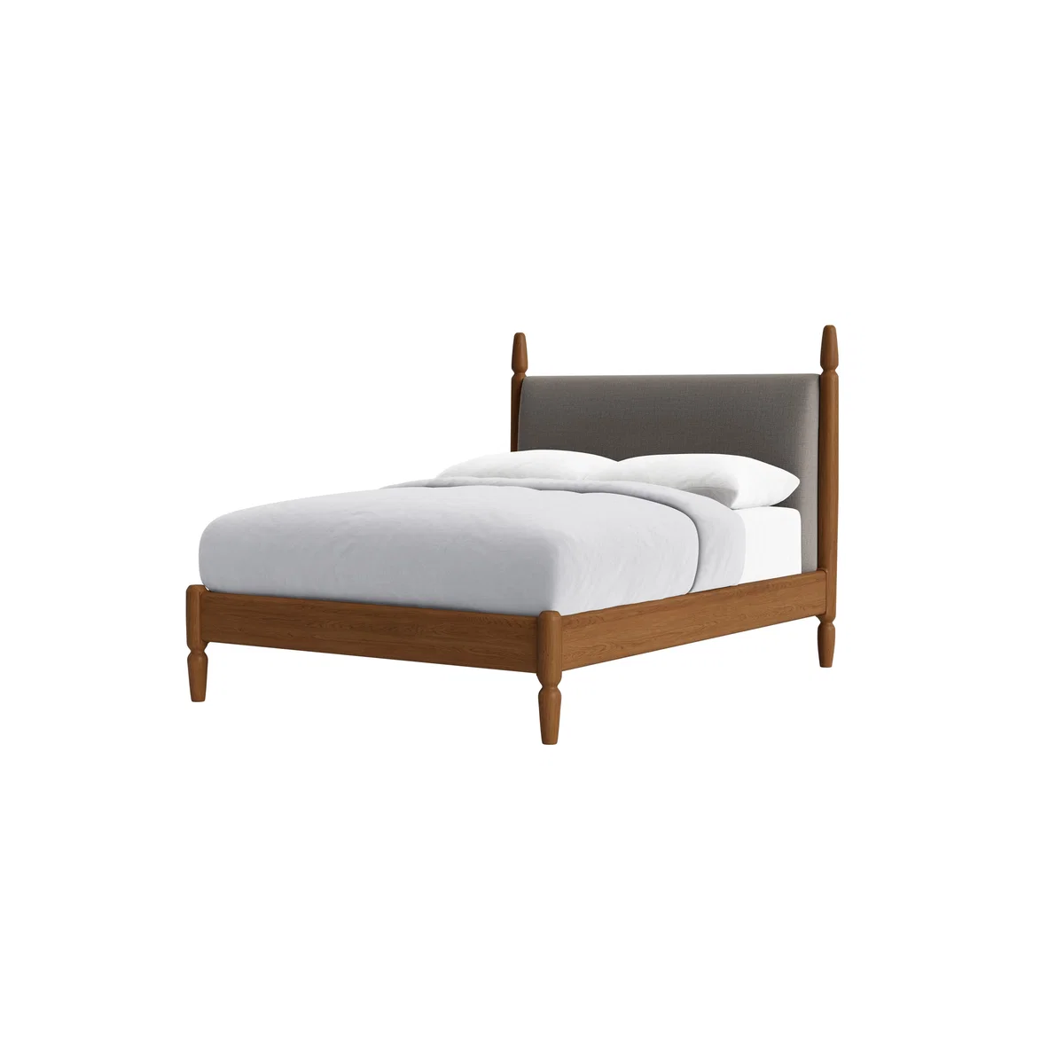 Double Pippi Bed in Warm Ash in Grandpa's Trousers Clever Woolly Fabric – image 6