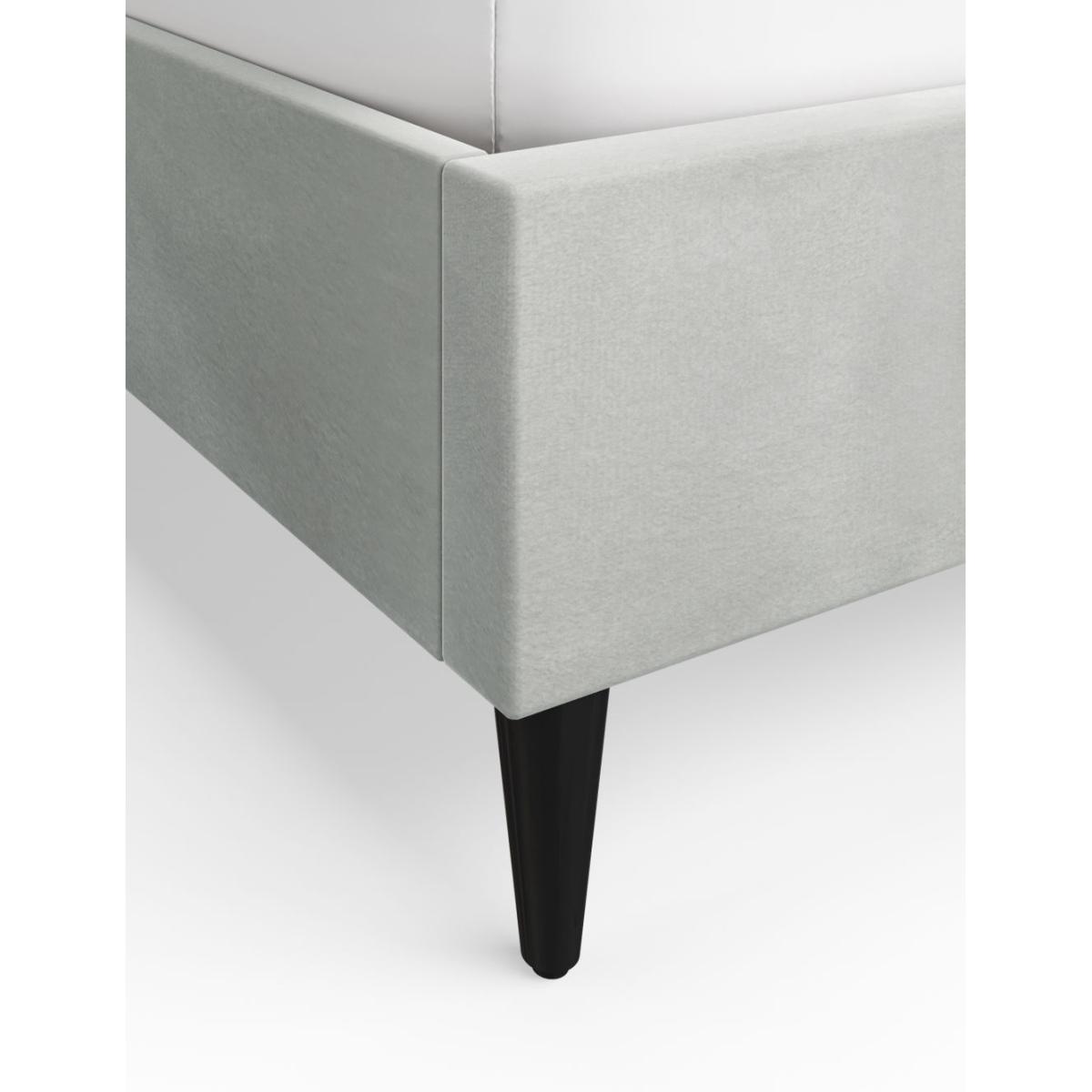 M&S Colton Velvet Bed - 5FT - Silver, Silver – image 4