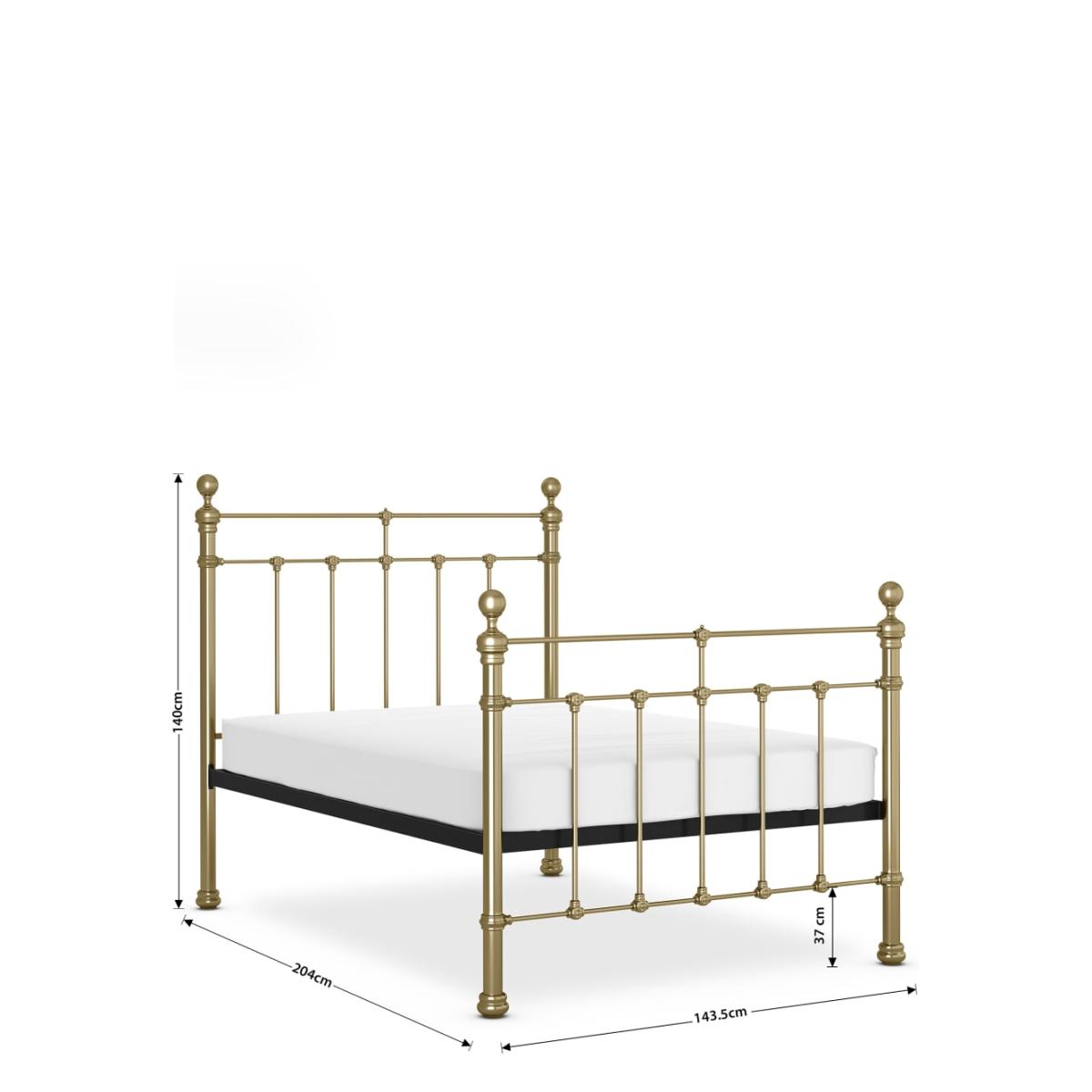 Castello Bed - 5FT - Antique Brass, Antique Brass – image 5