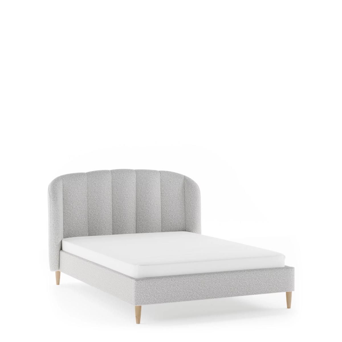 M&S Cassis Upholstered Bed - 4FT6 - Latte, Latte,Grey Mix,Cream Mix – image 2